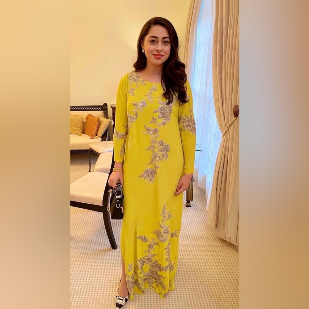 SOLD Pakistani designer Rozina Munib maxi dress kaftan